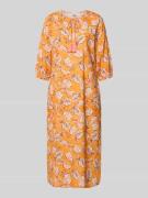 Emily Van den Bergh Midikleid mit Schlüsselloch-Ausschnitt und 3/4-Arm...