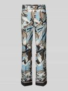 Cambio Cropped Hose im Allover-Look Modell 'FRANCOISE' in Hellblau, Gr...