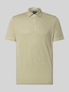 OLYMP Level Five Regular Fit Poloshirt aus Leinen-Elasthan-Mix in Schi...
