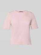 Mango T-Shirt mit Rundhalsausschnitt Modell 'TENCYM' in Rosa, Größe L