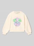 BILLIEBLUSH Regular Fit Sweatshirt mit Motiv-Print in Ecru, Größe 104