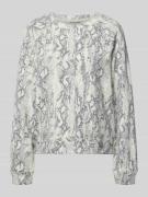 Tom Tailor Denim Comfort Fit Sweatshirt aus Baumwoll-Mix in Hellgrau, ...