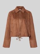 Liu Jo White Jacke in Leder-Optik mit Zweiwege-Reißverschluss in Cogna...