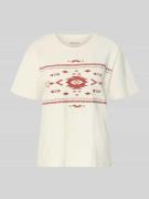 Mustang Regular Fit T-Shirt mit Allover-Stitching Modell 'FLORIS' in O...