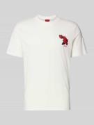 HUGO Regular Fit T-Shirt aus reiner Baumwolle Modell 'DIKERD' in Weiss...