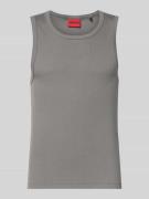 HUGO Slim Fit Tank Top aus Baumwoll-Mix Modell 'DAPOTA' in Mittelgrau,...
