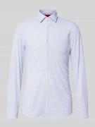 HUGO Slim Fit Businesshemd mit Allover-Print Modell 'KENNO' in Weiss, ...