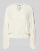 Emily Van den Bergh Bluse aus Viskose mit Schlüsselloch-Ausschnitt in ...