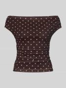 Forever New Top aus Mesh im Off-Shoulder-Design Modell 'Mimi' in Dunke...