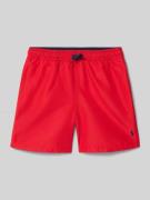 Polo Ralph Lauren Teens Badeshorts mit Logo-Stitching in Rot, Größe L