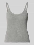 Karo Kauer Tanktop aus Viskose-Mix mit tiefem Rückenausschnitt in Hell...