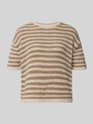 Marc O'Polo Loose Fit Pullover aus Baumwoll-Mix in Beige, Größe L