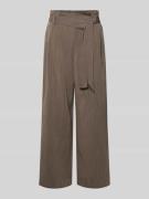 Only Regular Fit Bundfaltenhose aus Viskose-Mix Modell 'MARSA' in Taup...