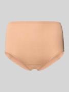 Mey Slim Fit Slip mit Logo-Print in Beige, Größe L