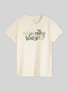 Levi's® Regular Fit T-Shirt mit Logo-Print in Ecru, Größe L