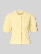 Levi's® Regular Fit Cardigan aus Baumwoll-Mix in Pastellgelb, Größe L