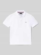 Tommy Hilfiger Kids Poloshirt aus reiner Baumwolle in Weiss, Größe 104
