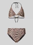 Shiwi Slim Fit Bikini-Set mit Motiv-Anhänger Modell 'Liz' in Beige, Gr...