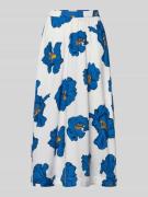 Tommy Hilfiger Midi-Rock aus reinem Leinen in Weiss, Größe L