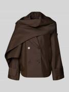 Copenhagen Muse Jacke mit Reverskragen Modell '' in Schoko, Größe M