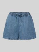 Noisy May Shorts mit elastischem Bund Modell 'ENZA' in Jeansblau, Größ...