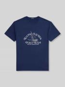 Polo Ralph Lauren Regular Fit T-Shirt aus reiner Baumwolle in Marine, ...