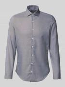 SEIDENSTICKER Slim Fit Business-Hemd mit Kentkragen in Mittelbraun, Gr...