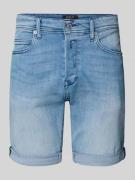 Replay Tapered Fit Jeansshorts mit Knopf- und Reißverschluss in Hellbl...