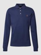 Polo Ralph Lauren Poloshirt mit Label-Stitching in Marine, Größe M