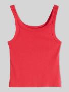 Levi's® Slim Fit Top aus Baumwoll-Mix in Rot, Größe L