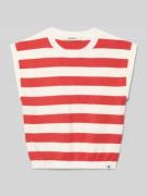 Garcia Regular Fit Pollunder in Strick-Optik mit Logo-Patch in Hellrot...