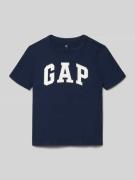 GAP Regular Fit T-Shirt mit Logo-Print in Marine, Größe 104