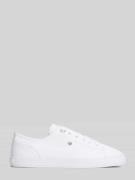 Tommy Hilfiger Low Top Sneaker aus Canvas mit Logo-Applikation in Weis...