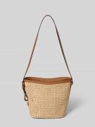 Abro Handtasche mit Schulterriemen Modell 'COSMO' in Cognac, Größe 1