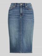 Lauren Ralph Lauren Regular Fit Midi-Rock aus Denim in Jeansblau, Größ...