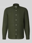 Only & Sons Slim Fit Freizeithemd aus Baumwoll-Leinen-Mix Modell 'CAID...