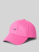 MADS NØRGAARD Basecap mit Label-Stitching in Pink, Größe 1