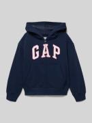GAP Sweatjacke mit Kapuze und Logo in Marine, Größe 104