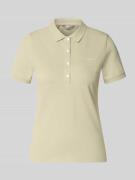 Gant Slim Fit Poloshirt mit Label-Stitching in Sand, Größe L