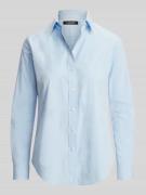 Lauren Ralph Lauren Regular FiT Langarmbluse aus Baumwoll-Mix in Hellb...