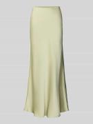 Neo Noir Maxirock aus Satin Modell 'Vicky' in Mint, Größe 34