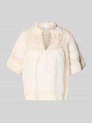 Neo Noir Blusenshirt mit V-Ausschnitt Modell 'Siama' in Beige, Größe 3...