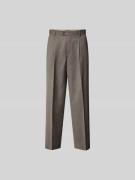 ANNARR Straight Fit Anzughose aus Woll-Mix in Mittelbraun Mel, Größe 4...