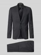 bugatti Regular Fit Anzug mit 2-Knopf-Sakko in Black, Größe 25