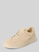 Blauer USA Sneaker aus echtem Leder mit Logo-Prägung Modell 'Farrell' ...