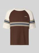 Pegador Strickshirt mit Label-Stitching und Rundhalsausschnitt in Scho...