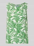 More & More Blusenshirt mit Binde-Detail und Rundhalsausschnitt in Gru...