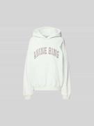 Anine Bing Oversized Hoodie mit Logo-Stitching in Hellgruen, Größe L