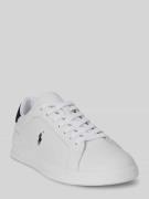 Polo Ralph Lauren Low Top Sneaker aus echtem Leder in Weiss, Größe 40