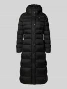 Blauer USA Daunenmantel mit Kapuze Modell 'ANITA' in Black, Größe S